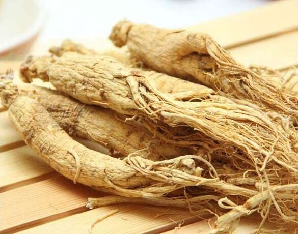 La raíz de ginseng es una antigua medicina popular que estimula la potencia masculina. 